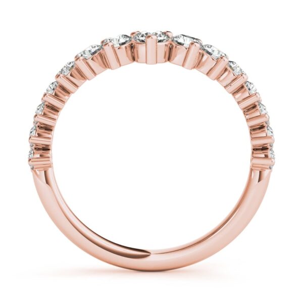Women's Diamond Chevron Wedding Ring - Image 6