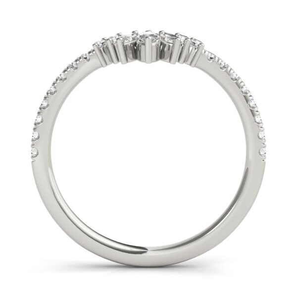 Marquise & Round 0.32 CTW Diamond Wedding Ring