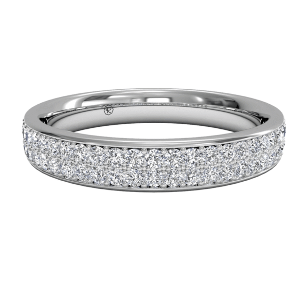 Women's 0.30 CTW Double Row Diamond Wedding Ring