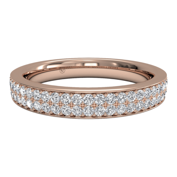 Women's 0.30 CTW Double Row Diamond Wedding Ring