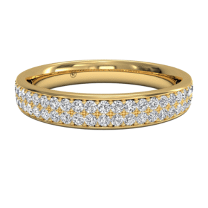 Women's 0.30 CTW Double Row Diamond Wedding Ring