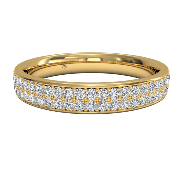Women's 0.30 CTW Double Row Diamond Wedding Ring