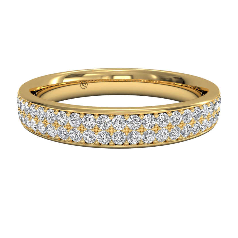 Women's 0.30 CTW Double Row Diamond Wedding Ring