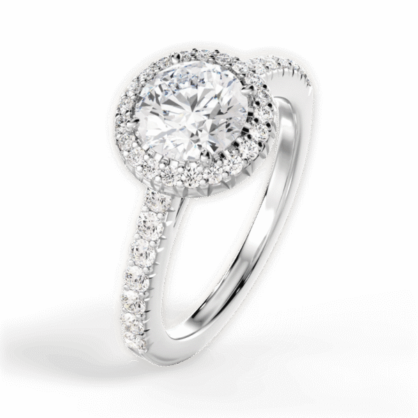 Echo Halo Engagement Ring