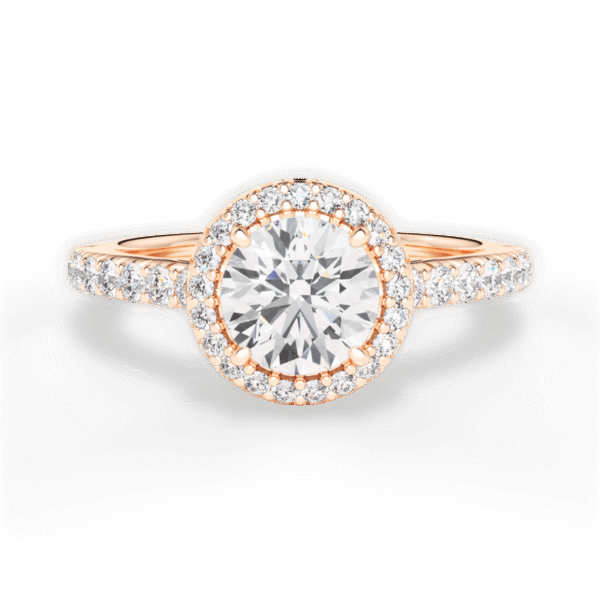 Echo Halo Engagement Ring