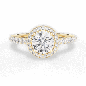 Echo Halo Engagement Ring