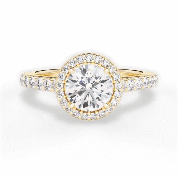 Echo Halo Engagement Ring