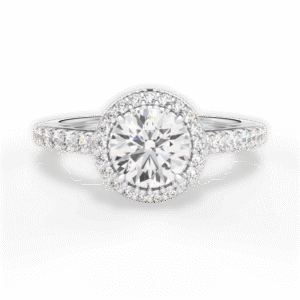 Echo Halo Engagement Ring