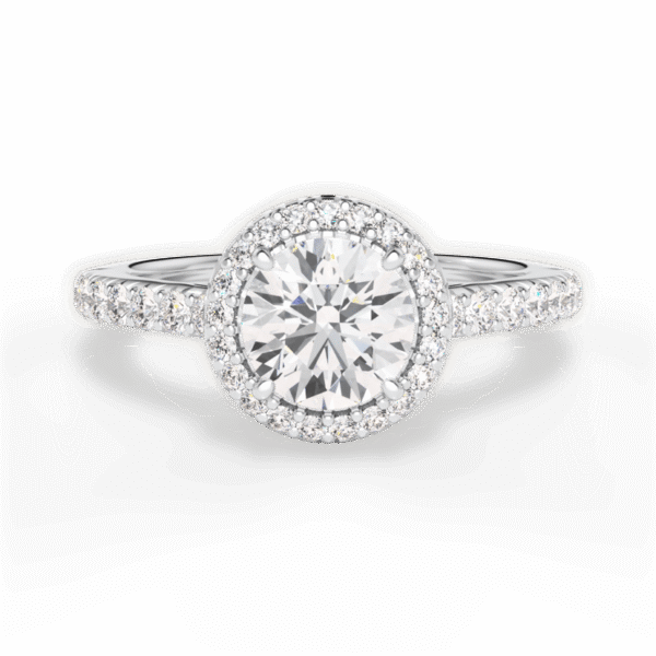 Echo Halo Engagement Ring